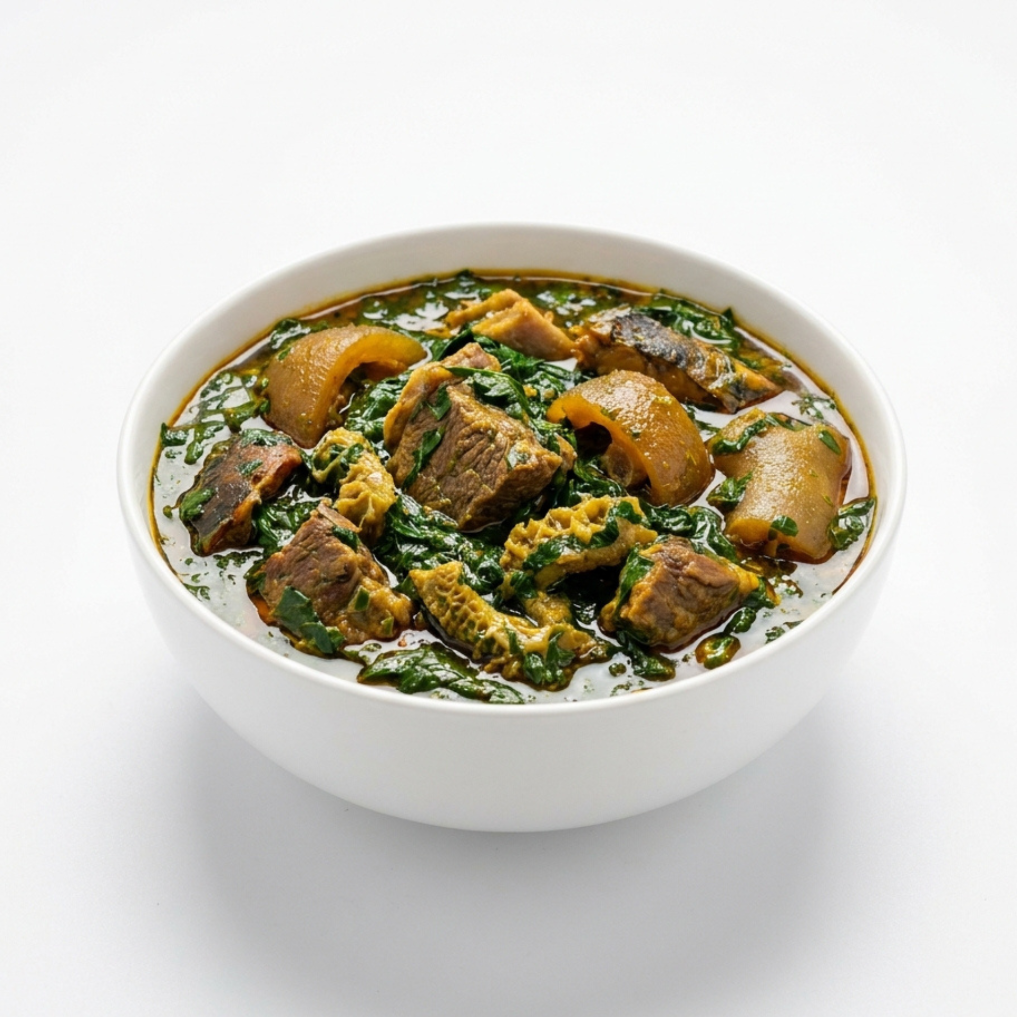 Enjoy authentic Nigerian Edikaikong Soup with assorted meat in Dagenham.